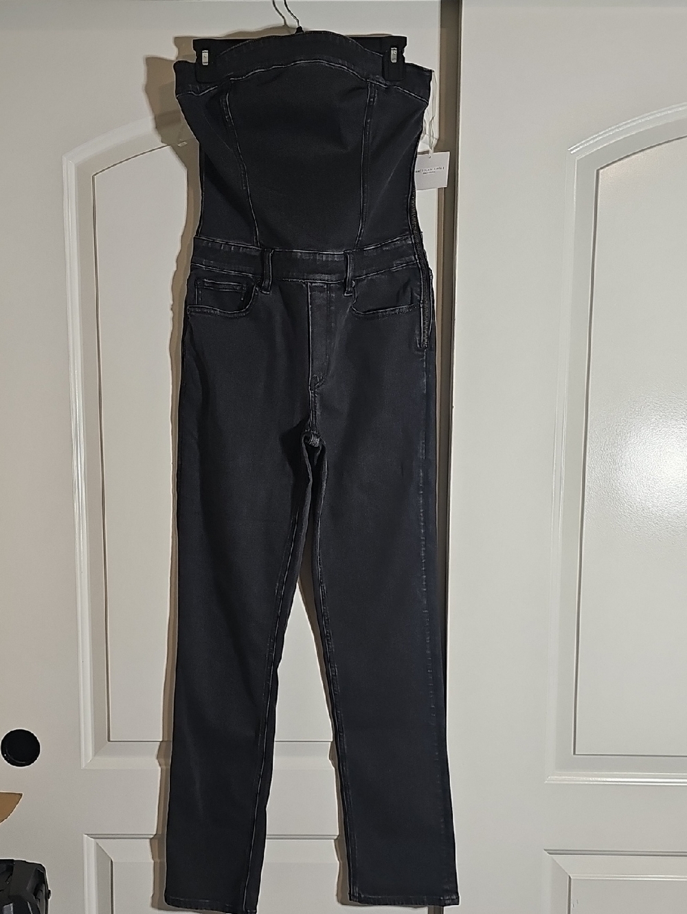 American Eeagle Strapless Black Women’s Jeans Jumpsuit